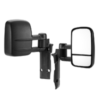 SAN HIMA Pair Extendable Towing Mirrors For Toyota Land Cruiser 70-79 Series 1984-2019