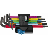Wera 9 Piece Torx Multicolour L-Key Set with Holding Function WER024179